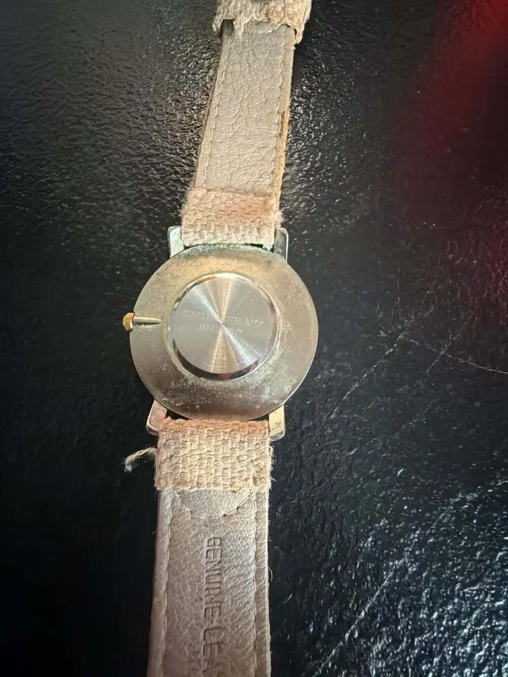 Vintage Celestial Sun and Moon Dial Quartz Watch with Woven Strap